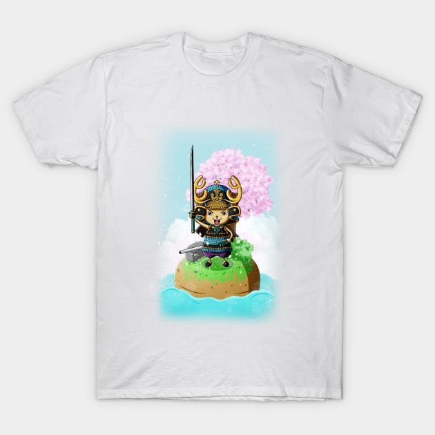 Samurai Reindeer T-Shirt by Chiisa